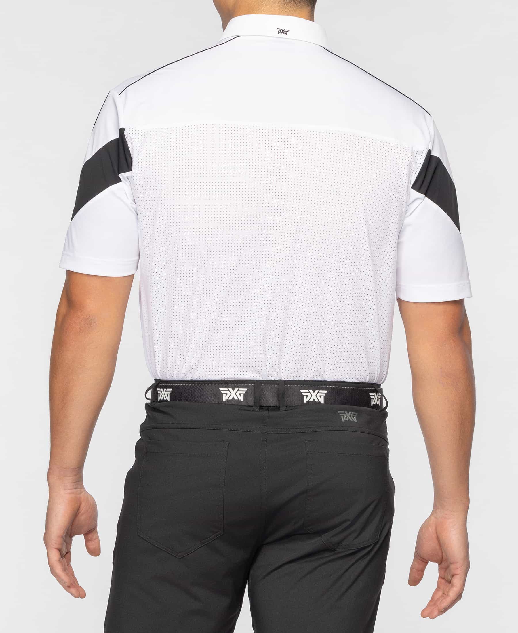 Men's Comfort Fit Broken Stripe Fineline Polo